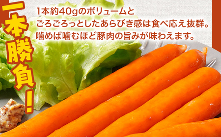 あらびき大将ポークウインナー18cm 1kg 25本入り ウインナー ソーセージ ロングサイズ 長い ポーク ポークウインナー ホットドッグ 福岡県 福岡 九州 グルメ お取り寄せ