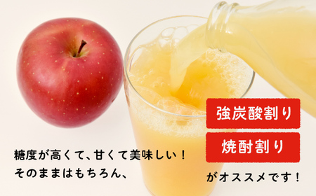りんご 【4ヶ月定期便】品種おまかせ！羽山のりんごジュース6本と羽山りんご5kg×3回 【斎藤りんご園】