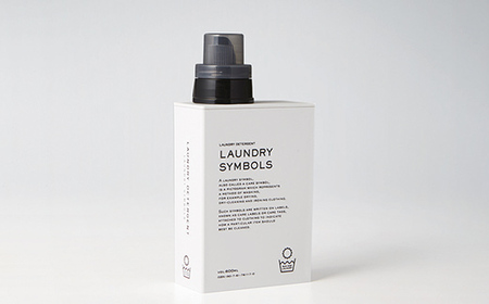 LAUNDRY SYMBOLS 2本セット ホワイト×ブルー 山中漆器 山中塗 ランドリーボトル ディスペンサー おしゃれ ギフト F6P-3026