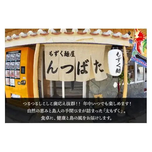 MJ10　漁師が作ったもずく麺（細麺）5人前　もずく麺屋んつばた