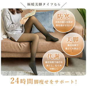 極暖 美脚タイツ［173N42］