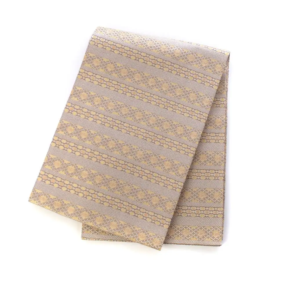 【龍村美術織物】光波帯（鱗巴桜段文）