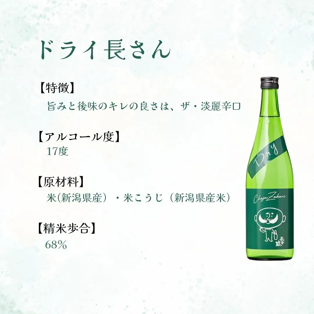 日本酒 長者盛 ひげの長さん3本セット (720ml×3本) (化粧箱入) 新潟銘醸