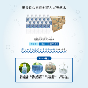 【定期便　2ヶ月】高賀の森水 96本 （500ml24本入×4ケース）