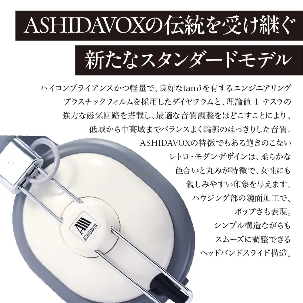 HA-ST12-W 音楽用ヘッドホン ホワイト アシダ音響