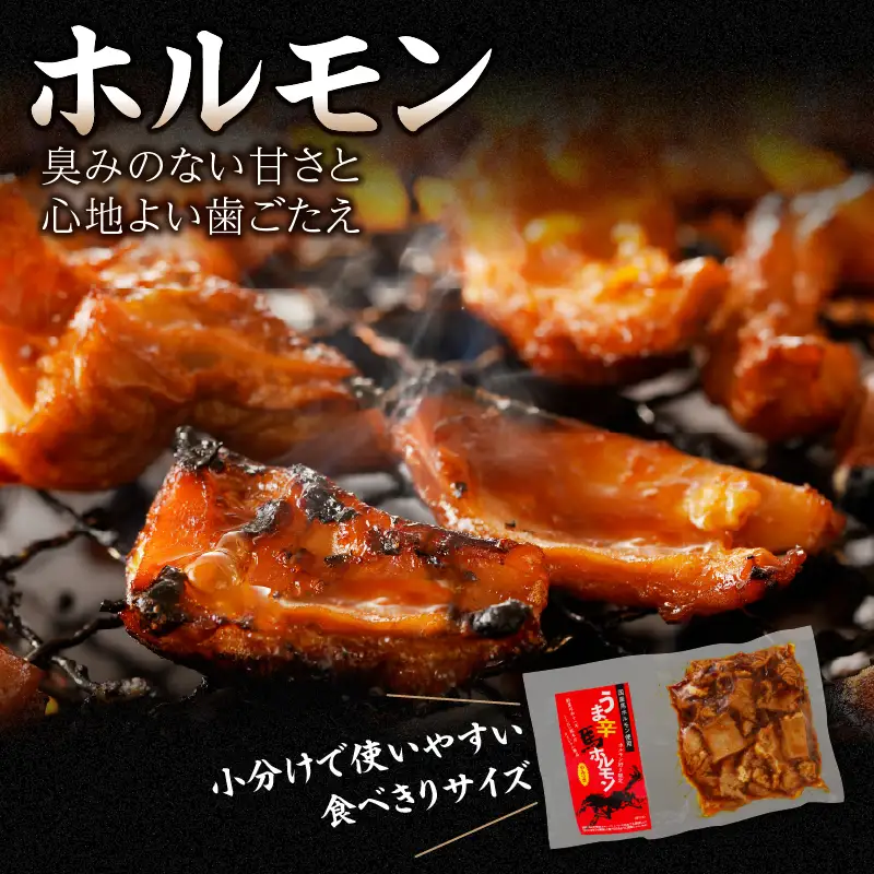 国産【馬ホルモン】200g×5パック 計1kg 馬肉 焼肉 旨辛味 小分け 馬 馬肉 ホルモン 旨辛 小分け 食べきりサイズ ホルモン炒め 焼きそば おつまみ おかず 200g 5袋 福岡県 八女市 176-043