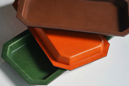 本革 レザートレー オレンジ [2305]