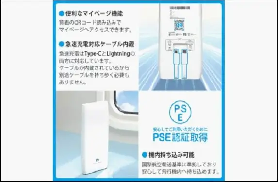 (福岡市)10000ｍAh モバイルバッテリー P1 [多機能搭載]