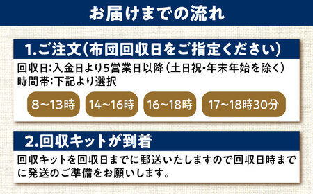 羽毛布団 リフォーム 打ち直し 【ダブルサイズからシングルサイズ2枚】糸島市 / くじめ屋 [ADP004]
