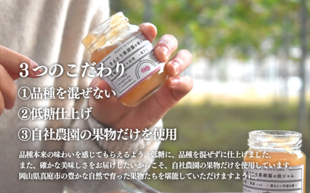 【2026年9月以降順次発送】果樹園こだわりの果実ジャム2種 (岡山県産) 【KF-K002-04】