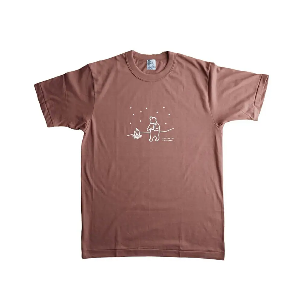 「知床トコさん」×久米繊維　コットンTシャツ　星柄　Mサイズ　半袖