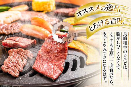 カルビ 和牛 肉 長崎和牛 霜降り カルビ 1.3kg [大川ストアー 長崎県 東彼杵町 hs42bag580087]