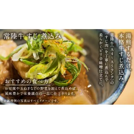 やわらか 常陸牛 すじ煮込み と すじカレー セット 各2パック 【茨城県共通返礼品】