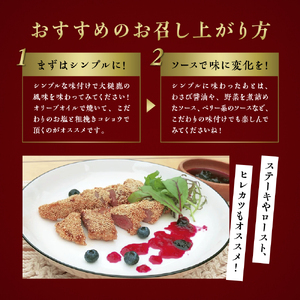 【きめ細かな肉質の希少部位】大槌鹿ヒレ肉200g【ステーキ・ロースト・ヒレカツに】岩手県産 天然鹿 ジビエ ヘルシー 低カロリー 冷凍 赤身