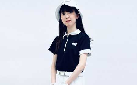 マイクロタフレッチ レディース ジップポロシャツ/ブラック/Sサイズ ゴルフウェア ゴルフ ジップ ポロシャツ 黒 おしゃれ コーデ【124050】