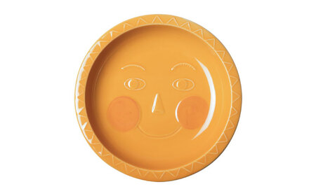 【瀬戸焼】ケランケラン 北風と太陽セット イエロー 【セラミック・ジャパン】子ども用食器 食器 皿 コップ [BBBC012]