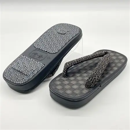 信貴毘沙門亀甲　SNEAKERS雪駄(BS黒黒畳05紗綾)【1479560】