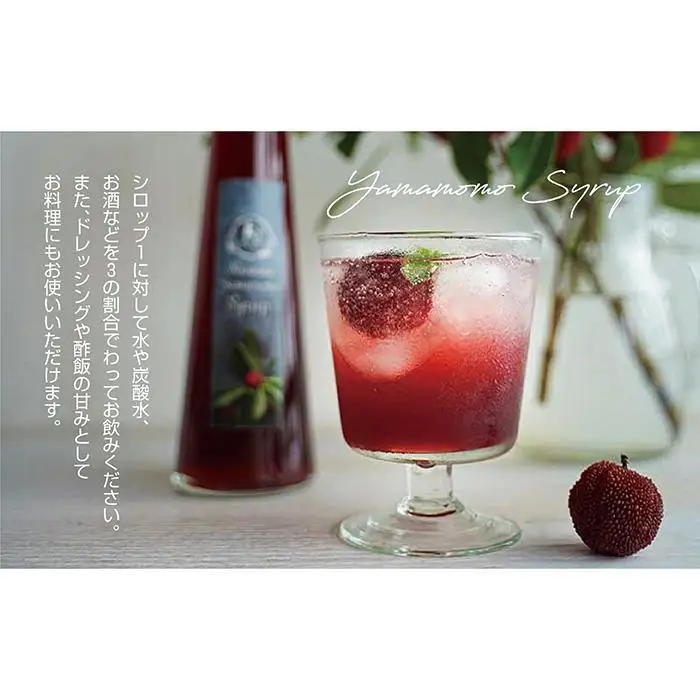 なつかしの果実たっぷり「熊野やまももシロップ」3本セット