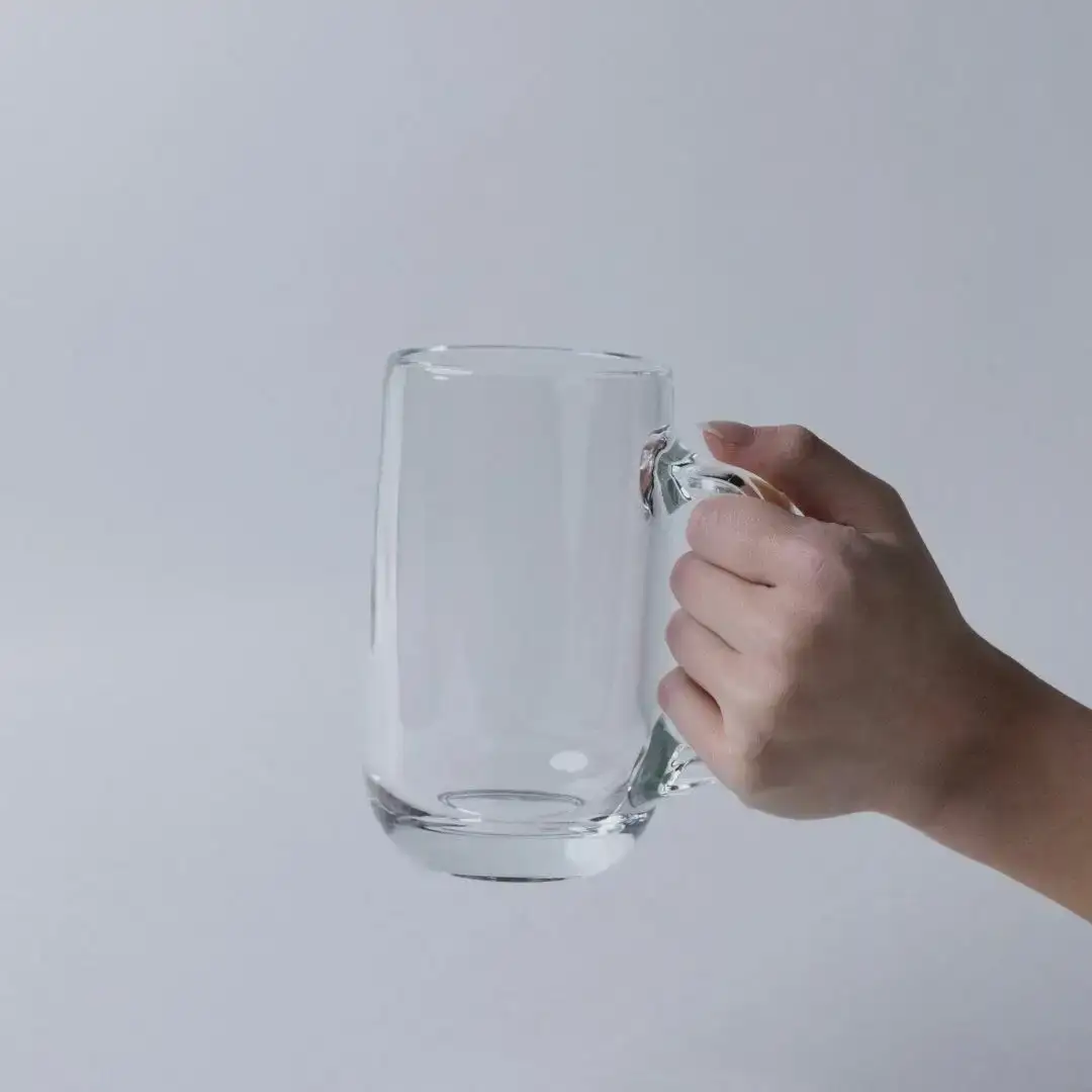 めおと ジョッキ（クリア） ビールジョッキ グラス おしゃれ 食洗機対応 [株式会社プラスワイズ] 【015S175】