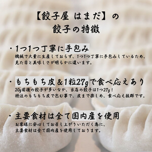 餃子 手包み餃子 3種食べ比べセット 合計75個 餃子屋はまだ