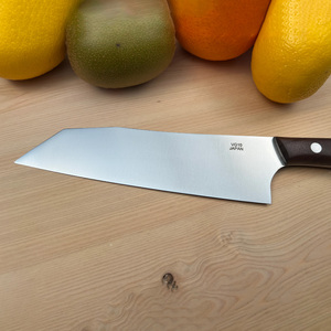 関寺田屋　三徳包丁　１６５ｍｍ　ＶＧ１０全鋼　天然木柄　ウォルナット　柄ガラスコーティング塗装/ナイフ 包丁 オールＶＧ１０鋼材 オールステンレス キッチンナイフ キッチン用品 調理器具 日本製