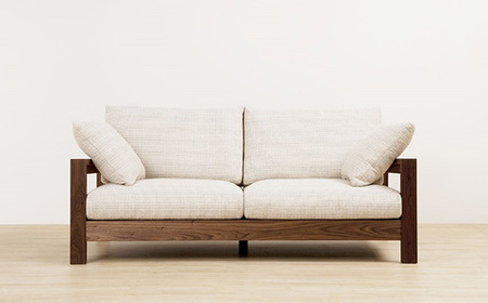 （ブラックチェリー）AUTHENTICITY FINE SOFA RD GR（グレー） No.870-10