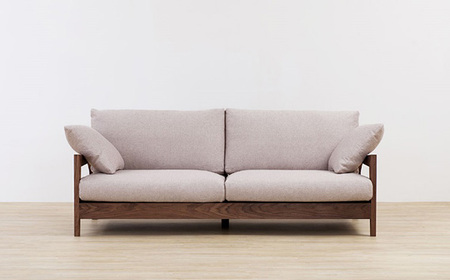 （ウォールナット）AUTHENTICITY FINE SOFA RF BK（ブラック） No.866-12