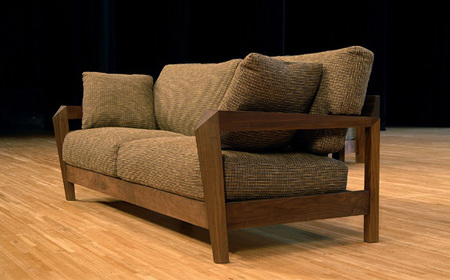 （ウォールナット）AUTHENTICITY SOFA D BK（ブラック） No.826-12