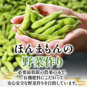 【濃厚な甘み】有機肥料 枝豆 大粒 1kg 冷蔵 上田ファーム