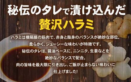タレ漬け 豚ハラミ 約250g×1パック ハラミ 豚肉 お肉 味付き 味付き肉 岡山県 奈義町 冷凍
