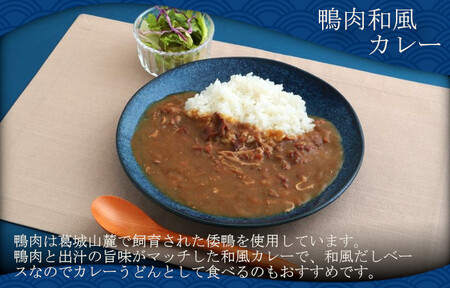 葛城高原ロッジ　鴨肉カレー詰め合わせ（和風・欧風） ／  葛城山麓 かも鍋 倭鴨 カレー 中辛 ごせブランド 奈良県 御所市
