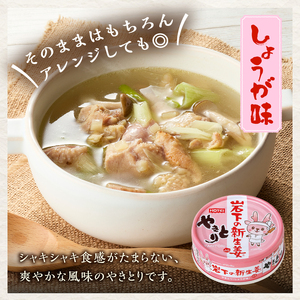 やきとり 缶詰 岩下の新生姜Ⓡ入り 24缶 国産鶏肉 炭火焼 シャキシャキ食感 爽やか 備蓄 防災 非常食 保存食 ローリングストック キャンプ アウトドア おつまみ 晩酌 静岡県 富士市 [sf001-255]