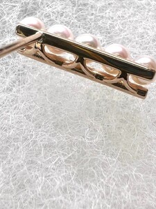 K18PG アコヤ ベビーパール ダイヤモンド ピアス YF-34