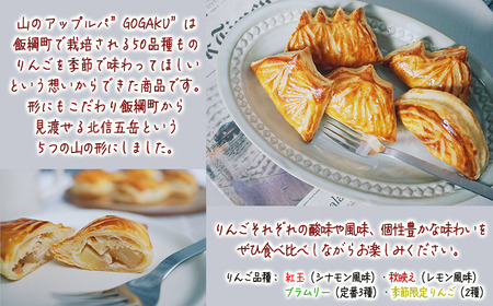 【 冷凍便 】 りんご 山のアップルパイ GOGAKU 5個入 明月堂 配送先は本州限定 信州 リンゴ 林檎 お菓子 洋菓子 焼菓子 焼きたて スイーツ パイ ケーキ 自家製 おやつ おいしい 甘味 お取り寄せ 手土産 お祝い 人気 長野 長野県 飯綱町 [1905]