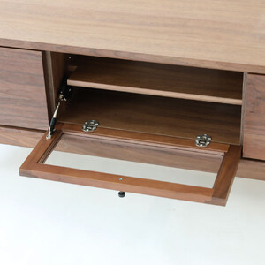 旭川家具 MUKU工房オリジナル ジャム テレビ台 ロー 150 ウォールナット_04909