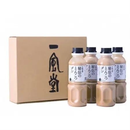一風堂 人気中華だし 万能調味料 秘伝のとんこつダシ 330g×4本 オリジナルギフトボックス入り【1634445】
