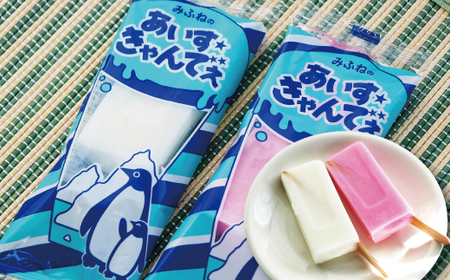 みふねのあいすきゃんでぇ 14本（イチゴ味7本、シャンパンサイダー味7本） アイス あいす おやつ 氷菓子