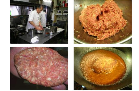 【洋食屋さんの煮込みハンバーグ】5人前　ハンバーグ