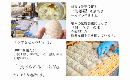 生姜の幸　うすきせんべい・曲型（薄焼き）16枚