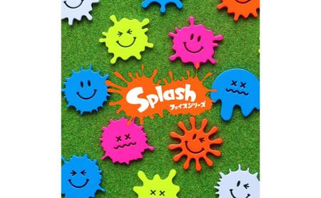 顔型蛍光色ゴルフマーカー(Splashフェイスシリーズ) オリジナルマーカー作成 ゴルフ用品 ギフト プレゼント 記念 おしゃれ ゴルフ好き 千葉市 千葉県 オレンジ