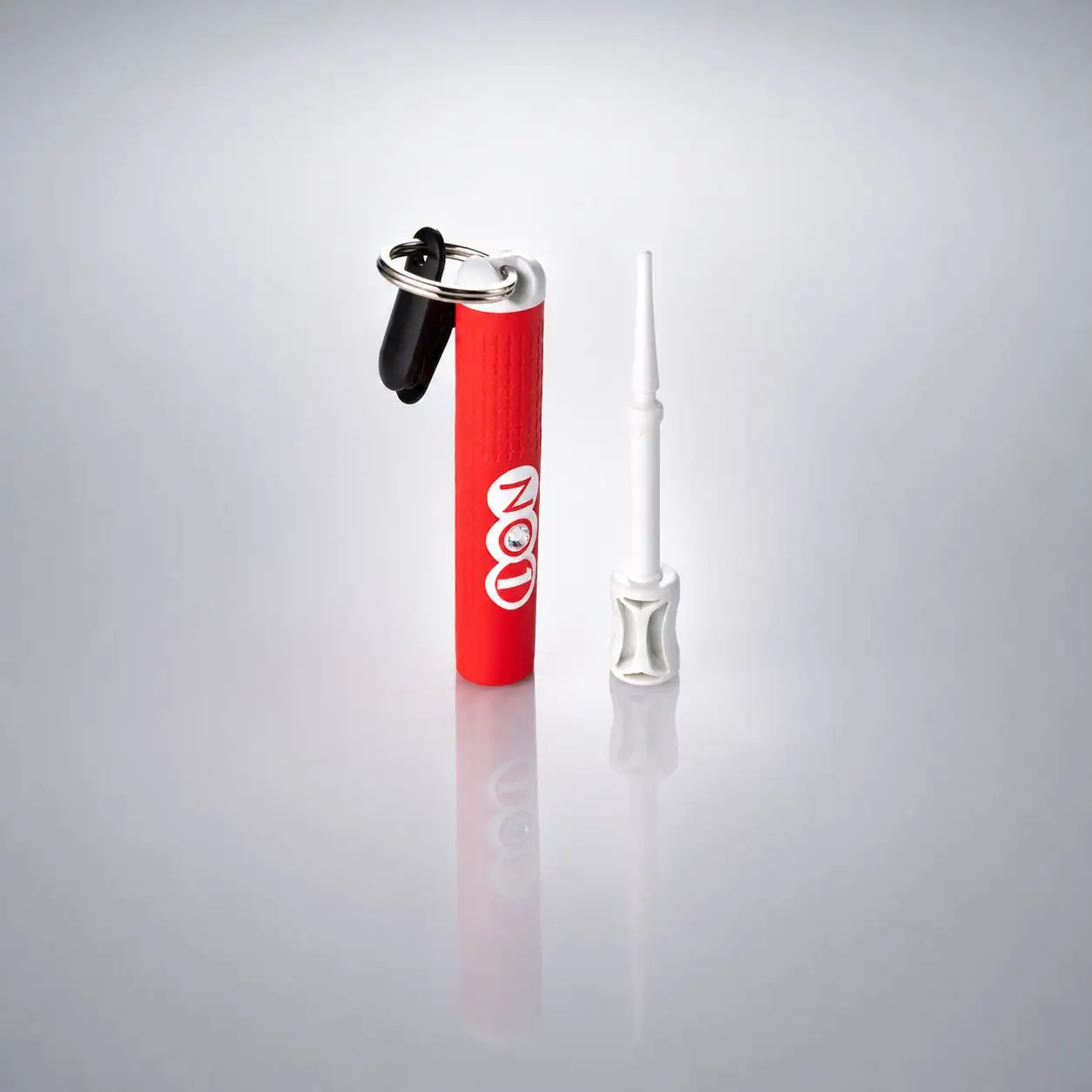 NO1パターカバーホルダー＆グリーンフォーク レッド ゴルフ ゴルフ用品