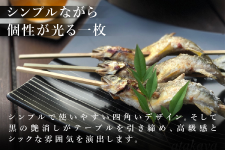 吹上皿 渕銀 コレクション 大 日本製 おしゃれ モダン プレート 角 パズル