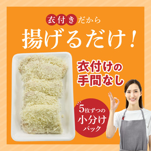 九州産豚 モモとんかつ（衣付き）100g×5枚_九州産豚 モモ とんかつ 衣付き 1枚 100g 5枚 国産 九州産 豚肉 肉 脂 甘い あっさりした味わい 赤身 部分 ヘルシー とんかつ用 揚げるだけ 簡単調理 時短 おかず お弁当 冷凍 お取り寄せ 福岡県 久留米市 送料無料 〔Ax157-01〕
