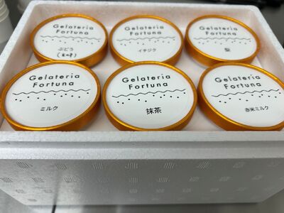 萩市の果物や野菜を使用したイタリアンジェラート