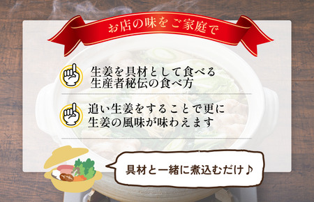 清流四万十 生姜鍋つゆ（3～4人前／袋）750g／袋×10パック【V002910S10】