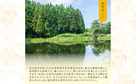 奈良産純粋はちみつ300g×3個(900g)／ むろうはちみつ 66832 室生 国産 蜂蜜 ハニー ギフト お取り寄せ ふくさきわう 奈良県 宇陀市 ふるさと納税