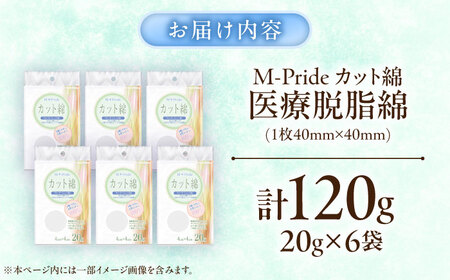 医療脱脂綿(カット綿)20g×6個 BKCL007 コットン