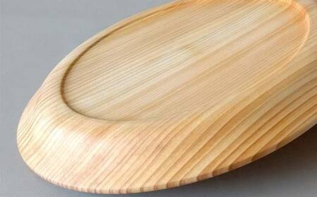 ひのき皿 2枚セット 木製 ワンプレート 桧 工芸品 木工品 おしゃれ 贈り物 プレゼント 岐阜 中津川 F4N-1809