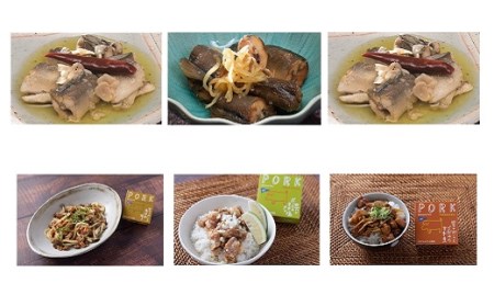 缶詰め 鮎 ポーク 5種6缶 缶詰め［1046］