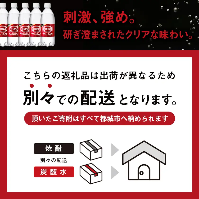 【霧島酒造】KIRISHIMA No.8(25度)900ml×6本+ウィルキンソン炭酸水500ml×24本 ≪みやこんじょ特急便≫〔35E-0701_99〕_(都城市) 霧島酒造 焼酎 本格芋焼酎 25度 炭酸水 ウィルキンソン タンサン